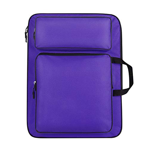 Zeichenbrett Tragetasche mit Schultergurt Transporttasche A3 Multifunktionale Tasche Zeichenplatten Rucksack Tragbar Transportmappe 46 x 34 cm Wasserdicht Zeichenplattentasche für Zeichnung Künstler von haozaikeji