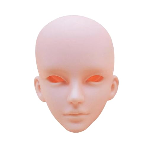 harayaa 1/3 BJD Männlicher Puppenkopf ohne Make-up 3D-Enthusiasten-Display Fotografie-Requisite Glatze Sammler Spielzeugpuppen DIY Puppenherstellung, zu öffnende Abdeckung von harayaa