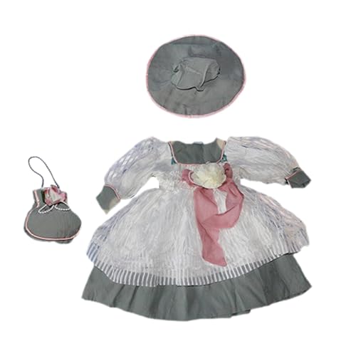harayaa 1/3 Girl Doll Kleiderpuppe Kleidung Koordination Mode für Kinder Geburtstagsgeschenk Weiche Kostüme Kleid für 60 cm-65 cm Puppe, Grau harayaa 1/3 Girl Doll Kleiderpuppe Kleidung Koordination Mode für Kinder Geburtstagsgeschenk Weiche Kostüme Kleid für 60 cm-65 cm Puppe, Grau von harayaa