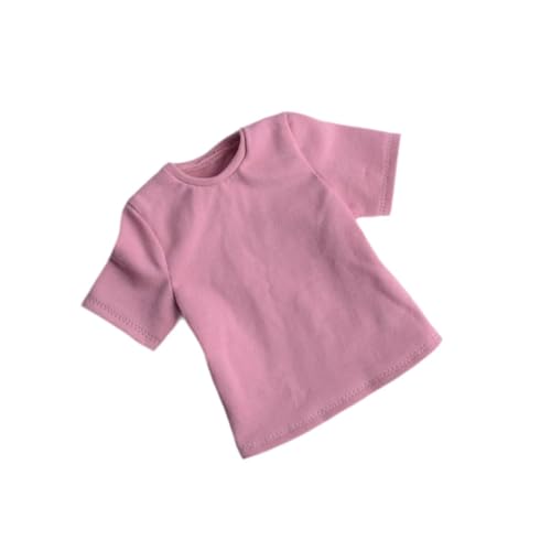 harayaa 1:6 männliche T-Shirt Kostüm Mode Kleine handgemachte DIY Geschenk Outfit Action Figur Kleidung für 12 Zoll männliche Puppe Puppe Modell ACCS, Rosa von harayaa