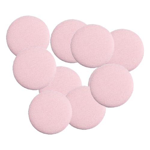 harayaa 10 Stück, mit Stoff überzogene Knöpfe, Ösenknöpfe, Nähknöpfe für Kleidung, Rosa von harayaa