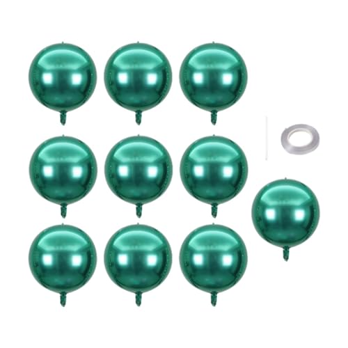 harayaa 10x Folienballons Geburtstagsparty Folienballons Rundballons für Partydekorationen, GrÜn harayaa 10x Folienballons Geburtstagsparty Folienballons Rundballons für Partydekorationen, GrÜn von harayaa