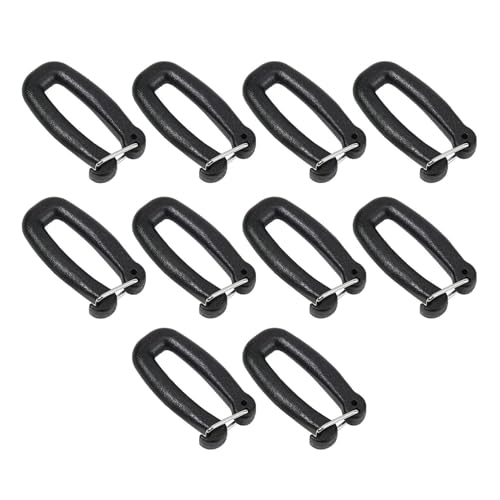 harayaa 10x Gurthaken Gurtband Schlüsselanhänger Haken Clip Gurtband Verbindungsclips Gurtbandschnalle Brückenschnalle für Rucksackgurt, 2.5 cm von harayaa