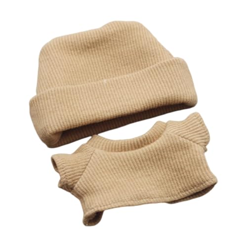 harayaa 2-teilige Kleidung für 17/15 cm große Puppen, Hut und Oberteil, stilvolle Kleidung, Anzieh-DIY-Kostüme, Outfits für 5,91 Zoll/6,69 Zoll große, Khaki harayaa 2-teilige Kleidung für 17/15 cm große Puppen, Hut und Oberteil, stilvolle Kleidung, Anzieh-DIY-Kostüme, Outfits für 5,91 Zoll/6,69 Zoll große, Khaki von harayaa
