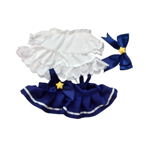 harayaa 3X Fashion Dolls Kleid Anzug Handgemachte Kleidung Dekoration Outfits Bequeme Foto Requisiten Kostüm Zubehör für 20cm Puppen, Blau von harayaa