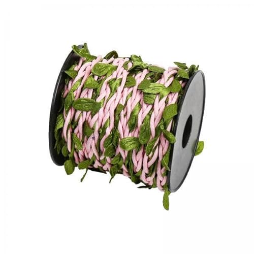 harayaa 3x Etiketten Blattband Rolle Girlande für Vase DIY Rosa 10m von harayaa