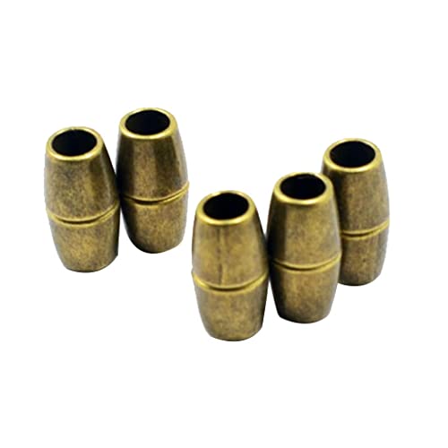 harayaa 5 Stück Lederband Endkappe Magnetverschlüsse Schmuckzubehör DIY Verbinder 5mm, Bronze harayaa 5 Stück Lederband Endkappe Magnetverschlüsse Schmuckzubehör DIY Verbinder 5mm, Bronze von harayaa