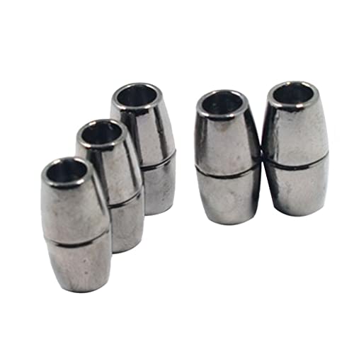 harayaa 5 Stück Lederband Endkappe Magnetverschlüsse Schmuckzubehör DIY Verbinder 5mm, Grau schwarz harayaa 5 Stück Lederband Endkappe Magnetverschlüsse Schmuckzubehör DIY Verbinder 5mm, Grau schwarz von harayaa