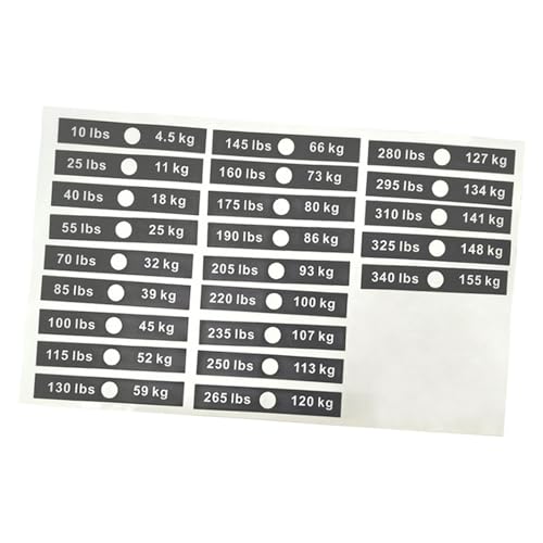 harayaa Aufkleber für Gewichtsstapel-Etiketten, Gewichtsnummernaufkleber, 11.8 Cm X 1.9 Cm harayaa Aufkleber für Gewichtsstapel-Etiketten, Gewichtsnummernaufkleber, 11.8 Cm X 1.9 Cm von harayaa