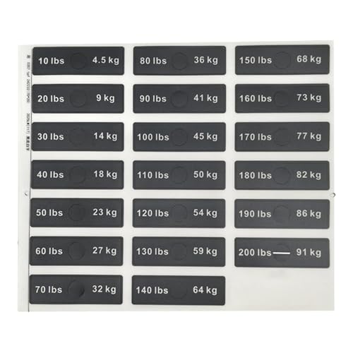 harayaa Aufkleber für Gewichtsstapel-Etiketten, Gewichtsnummernaufkleber, 7cmx2cm harayaa Aufkleber für Gewichtsstapel-Etiketten, Gewichtsnummernaufkleber, 7cmx2cm von harayaa