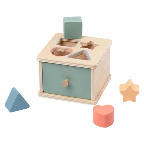 harayaa Farbform Sortierbox aus Holz, Spielzeug zur Unterstützung der Feinmotorik für Jungen und Mädchen, Formbox von harayaa