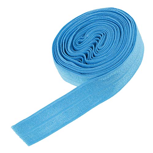 harayaa Mm Breite Flaches Elastisches Kordelband Schweres Stretch Strickhandwerk, Blau, 2,7 Meter von harayaa