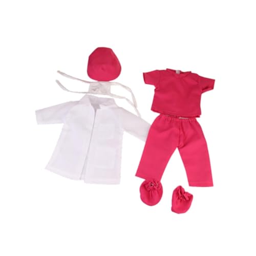 harayaa Puppenkleidung Puppe Uniform 18icn Doll Kleidung Doll Doktor Outfit für 5-7 8-10, Rotrosa harayaa Puppenkleidung Puppe Uniform 18icn Doll Kleidung Doll Doktor Outfit für 5-7 8-10, Rotrosa von harayaa