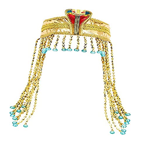 harayaa Vintage Ägypten Königin Kopfschmuck Mode Schlangenkopfschmuck Ägyptische Krone Geschenk Kostümzubehör für Halloween Foto Requisiten Festival Karneval von harayaa