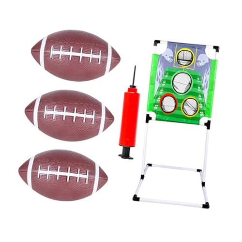 harayaa Ziehen Sie das Zielspiel mit 3 aufblasbaren Bällen und Frame Football Toss -Spiel für den Garten von harayaa