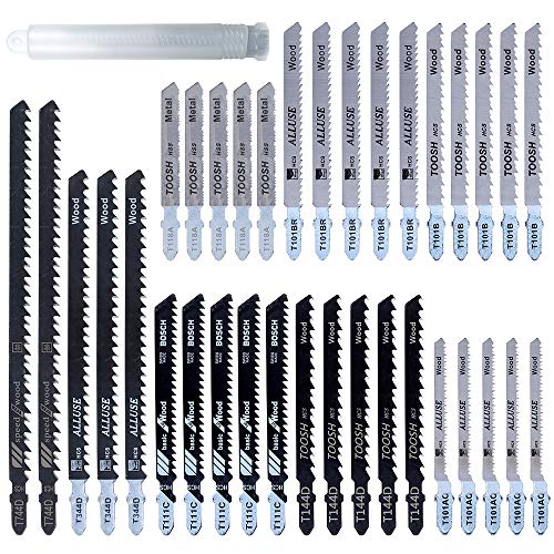 35tlg. Stichsägeblätter Set T-Schaft Gemischte Stichsägeblätter Set für Milwaukee usw. T744D T344D T101B T111C T144D T101AO T118A T101BR für Holz und Schneiden von Metall 35tlg. Stichsägeblätter Set T-Schaft Gemischte Stichsägeblätter Set für Milwaukee usw. T744D T344D T101B T111C T144D T101AO T118A T101BR für Holz und Schneiden von Metall von harupink
