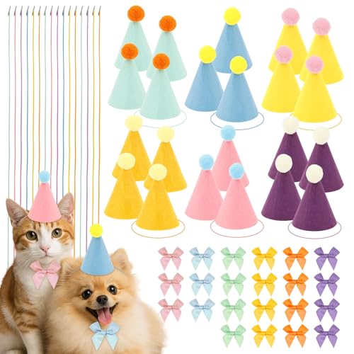 harupink 24 Stück Mini Partyhüte für Kuscheltiere,Kleine Geburtstagshüte für Kuscheltiere mit 24 Schleife und Farbiges Seil, Niedliche Tierparty Dekoration harupink 24 Stück Mini Partyhüte für Kuscheltiere,Kleine Geburtstagshüte für Kuscheltiere mit 24 Schleife und Farbiges Seil, Niedliche Tierparty Dekoration von harupink