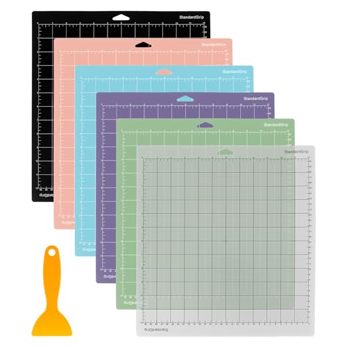 harupink 6 Stück 4 in 1 Schneidematte Schneideunterlage für Cricut Explore Air Serie und Cricut Maker 33×35.5cm Bastelunterlage Schnittfest rutschfest Selbstklebend,Schnittmatte mit Schaufel harupink 6 Stück 4 in 1 Schneidematte Schneideunterlage für Cricut Explore Air Serie und Cricut Maker 33×35.5cm Bastelunterlage Schnittfest rutschfest Selbstklebend,Schnittmatte mit Schaufel von harupink