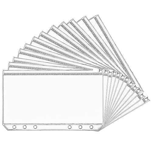 12 Stück binder taschen a6, PVC 6-Loch zipper beutel,Wasserdicht Kunststoff budget binder,dokumententasche a6,klarsichthüllen a6,budget planner zubehör, foldersys 12 Stück binder taschen a6, PVC 6-Loch zipper beutel,Wasserdicht Kunststoff budget binder,dokumententasche a6,klarsichthüllen a6,budget planner zubehör, foldersys von hautllaif