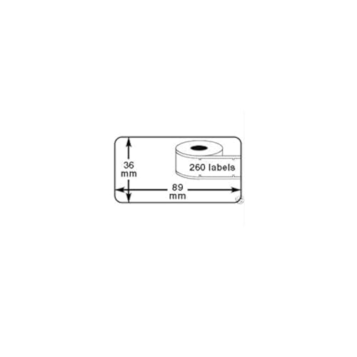 3 x ROLLEN Dymo Label 99012 89x36 mm Thermodrucker 260 Etiketten 100% kompatibel zu Dymo Seiko von hd-line