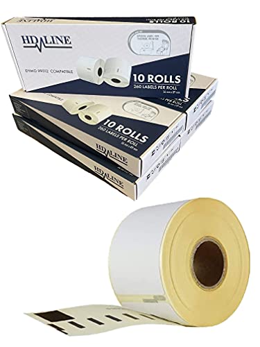 hd-line Etiketten für Labelwriter 99012-50 Rolle Pack Etiketten x 260 St. Je Rolle = 13000 Etikette, Selbstklebend, Kompatibel für hd-line Labelwriter & Seiko Etikettendrucker, 89 X 36 mm hd-line Etiketten für Labelwriter 99012-50 Rolle Pack Etiketten x 260 St. Je Rolle = 13000 Etikette, Selbstklebend, Kompatibel für hd-line Labelwriter & Seiko Etikettendrucker, 89 X 36 mm von hd-line