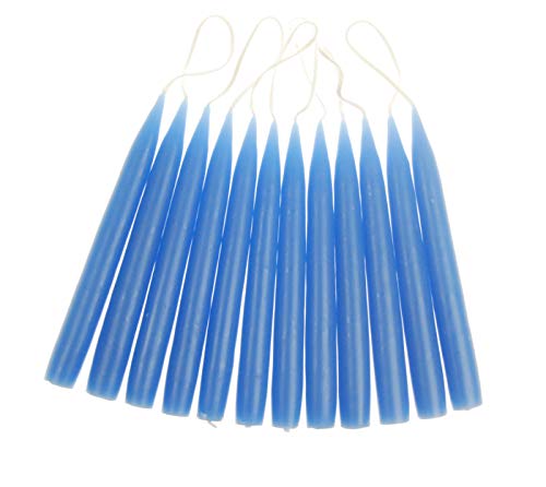 hdg Baumkerzen 12er Pack handgefertigte Kerzen aus Dänemark Ø 1,3 cm / 12 cm, Kerzen Farbe:Mittelblau hdg Baumkerzen 12er Pack handgefertigte Kerzen aus Dänemark Ø 1,3 cm / 12 cm, Kerzen Farbe:Mittelblau von hdg