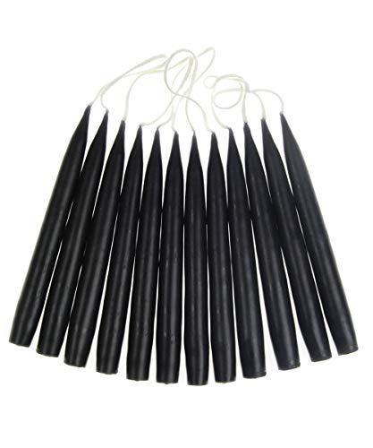 hdg Baumkerzen 12er Pack schwarz - handgefertigte Kerzen aus Dänemark Ø 1,3 cm / 12 cm hdg Baumkerzen 12er Pack schwarz - handgefertigte Kerzen aus Dänemark Ø 1,3 cm / 12 cm von hdg