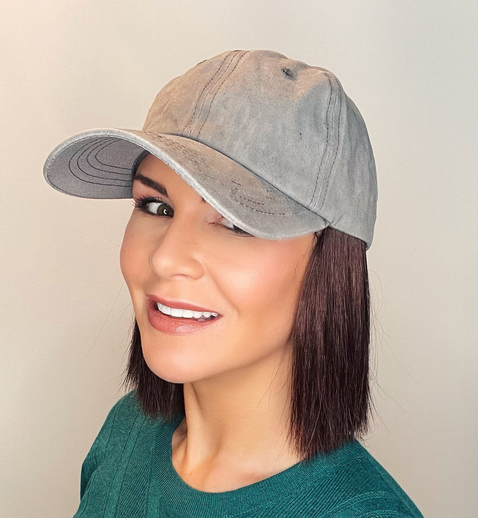 Graue Baseballkappe Mit Kurzen Haaren Befestigt Hut Perücke| Angebrachten | Mütze Haaren| Huthaare| Haar Sportmütze Graue Baseballkappe Mit Kurzen Haaren Befestigt Hut Perücke| Angebrachten | Mütze Haaren| Huthaare| Haar Sportmütze von headscarvesbyciara1