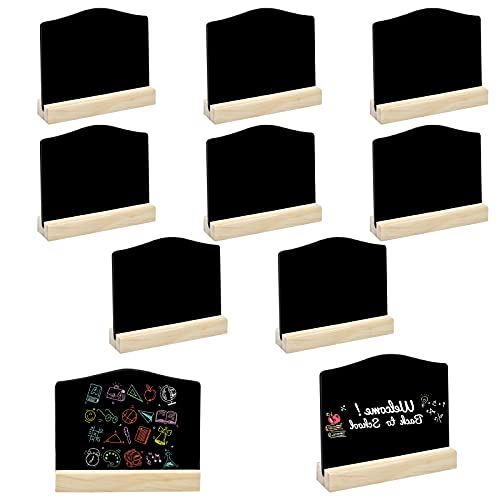 10 STK Mini Kreidetafeln, Tafelschilder Holz, Doppelseitige Kleine Tafel mit Ständer, Kreidetafel Memotafel Tischtafel, Holzsockel Mini Staffelei Tafelschilder Für Preisschilder,Hochzeit Schilder 10 STK Mini Kreidetafeln, Tafelschilder Holz, Doppelseitige Kleine Tafel mit Ständer, Kreidetafel Memotafel Tischtafel, Holzsockel Mini Staffelei Tafelschilder Für Preisschilder,Hochzeit Schilder von heavenlife