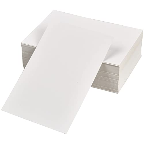 heavenlife 100 Blätter Blanko Karten A6, Papier Karten, Postkarten Natur Kraft 350 g/m², Leere Kraftkarton als Mitteilungs-Karte Grußkarte 15x10 cm für Graffiti, Geschenke, Breife (Weiß) von heavenlife