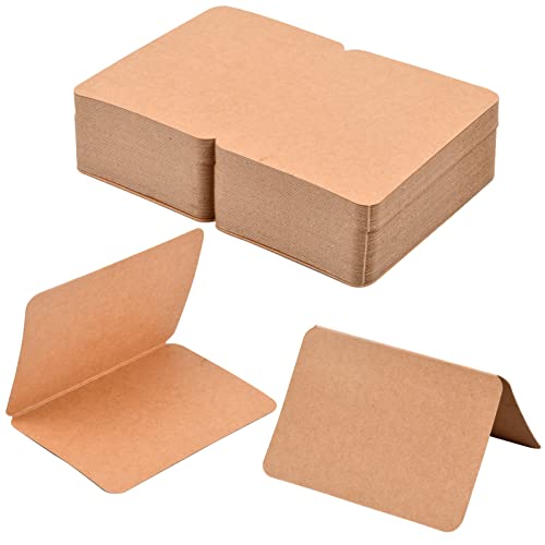 100 Blätter Faltkarten Blanko, Leere Klappkarten 10 x 14 cm, Falt-Karten 300 g/m² mit Abgerundete Ecke, Handwerk DIY Geschenk Grußkarten Tischkarten für Weihnachten Geburtstag Einladung (kraftpapier) 100 Blätter Faltkarten Blanko, Leere Klappkarten 10 x 14 cm, Falt-Karten 300 g/m² mit Abgerundete Ecke, Handwerk DIY Geschenk Grußkarten Tischkarten für Weihnachten Geburtstag Einladung (kraftpapier) von heavenlife