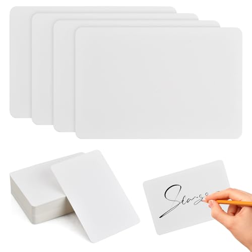 heavenlife 100 Blätter Kraftpapier Karten Weiß, Blanko Karteikarten 10X15cm, Wortkarten Vokabelkarten Lernkarten Visitenkarten Papier, Memory Karten zum Selbstgestalten, Postkarten von heavenlife