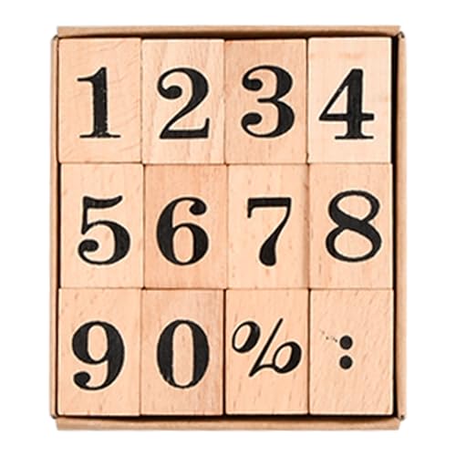 12 Stück Zahlenstempel Holz, Gummistempel DIY Nummer 0 bis 9, Holzstempel Zahlen 1-10, Stempelset Holz Symbole für DIY Grußkarten, Scrapbooking, Handwerk, Kartenherstellung 12 Stück Zahlenstempel Holz, Gummistempel DIY Nummer 0 bis 9, Holzstempel Zahlen 1-10, Stempelset Holz Symbole für DIY Grußkarten, Scrapbooking, Handwerk, Kartenherstellung von heavenlife