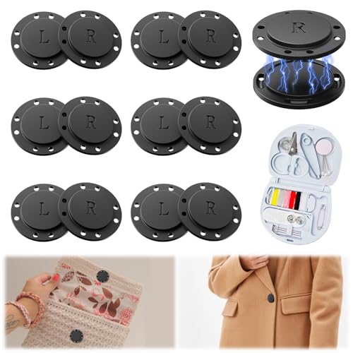 6Paar Magnetische Knopf,Druckknöpfe Magnetknöpfe Zum Annähen,26mm Magnetverschluss Mit Mini Nähset,Taschemagnet-Verschlüsse,Druckknopf Groß Für Kleidung Windjacke Tasche Handarbeiten Nähen Strickjacke 6Paar Magnetische Knopf,Druckknöpfe Magnetknöpfe Zum Annähen,26mm Magnetverschluss Mit Mini Nähset,Taschemagnet-Verschlüsse,Druckknopf Groß Für Kleidung Windjacke Tasche Handarbeiten Nähen Strickjacke von heedpeiur