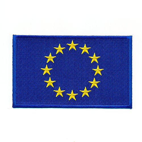 150 x 90 mm Europäische Union Europa Flagge Flag Aufnäher Aufbügler 0933 XL von hegibaer