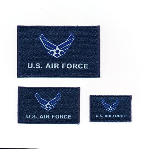 3 Embleme U.S. AIR FORCE Flaggen Flags Patches Aufnäher Aufbügler Set 500 von hegibaer