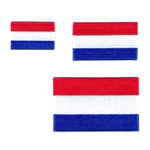 3 Niederlande Flaggen Flags Amsterdam Den Haag Patch Aufnäher Aufbügler Set 1001 von hegibaer