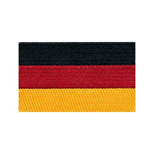30 x 20 mm Deutschland Flagge Berlin Germany Patch Aufnäher Aufbügler 0674 Mini von hegibaer