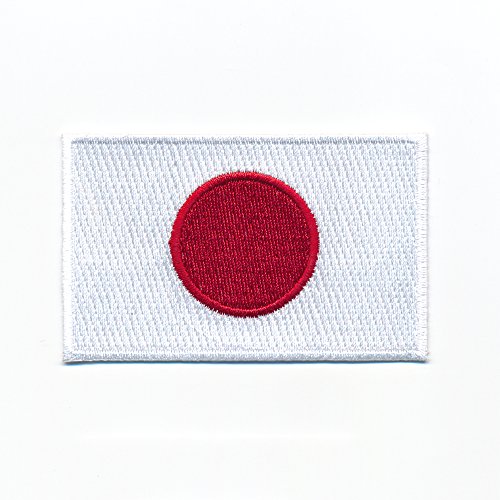 30 x 20 mm Japan Flagge Flag Nihon Nippon Tokio Aufbügler Aufnäher 0931 Mini von hegibaer