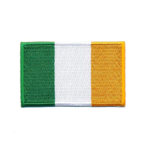 40 x 25 mm Irland Dublin Cork Flagge Fahne EU Patch Aufnäher Aufbügler 1345 A von hegibaer