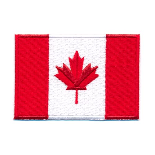 60 x 35 mm Kanada Flagge Canada Flag Ottawa Patch Aufnäher Aufbügler 0636 B von hegibaer