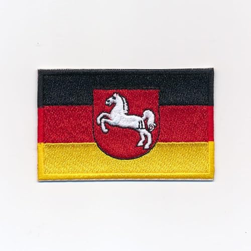 60 x 35 mm Niedersachsen Flagge Wappen Hannover Aufnäher Aufbügler Patch 5252 B 60 x 35 mm Niedersachsen Flagge Wappen Hannover Aufnäher Aufbügler Patch 5252 B von hegibaer