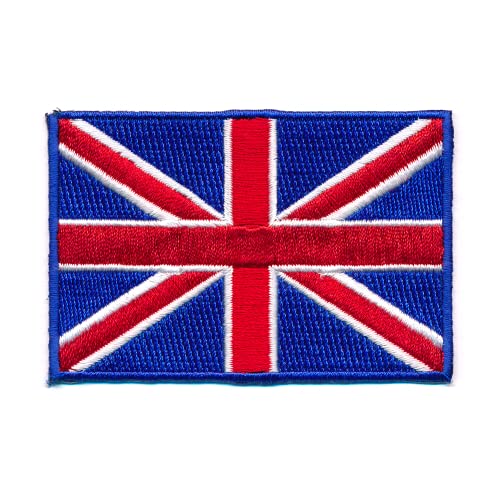 80 x 50 mm Königreich Großbritannien London Flag Patch Aufnäher Aufbügler 0635 X von hegibaer