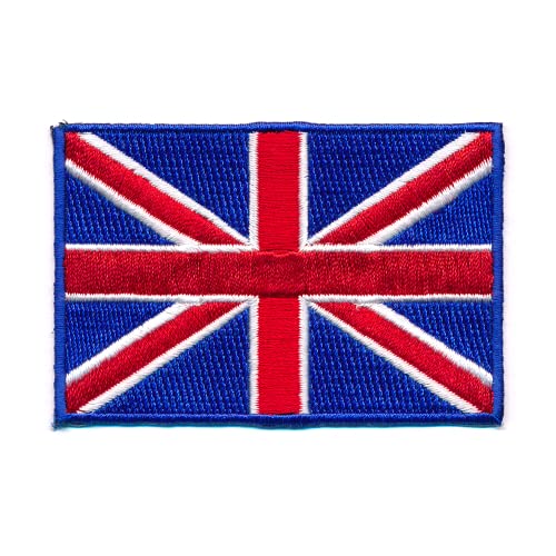80 x 50 mm Königreich Großbritannien London Flag Patch Aufnäher Aufbügler 0635 X von hegibaer