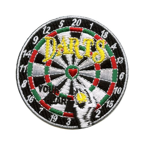 Dartscheibe Dartboard Darts Dart EM WM Qualität Patch Aufnäher Aufbügler K-22 von hegibaer