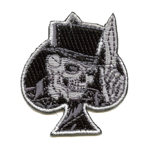 Sensenmann Skull Grim Reaper Tod Pik Emblem Patch Aufnäher Aufbügler K-11 von hegibaer