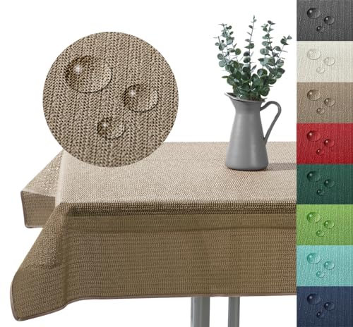 Outdoor Tischdecke Gartentischdecke wasserfest wetterbeständig rutschfest waschbar Outdoortischdecke Weichschaum Garten Balkon Camping Party Tischdeko Typ883 Cappuccino 110x140 cm eckig Outdoor Tischdecke Gartentischdecke wasserfest wetterbeständig rutschfest waschbar Outdoortischdecke Weichschaum Garten Balkon Camping Party Tischdeko Typ883 Cappuccino 110x140 cm eckig von heimtexland