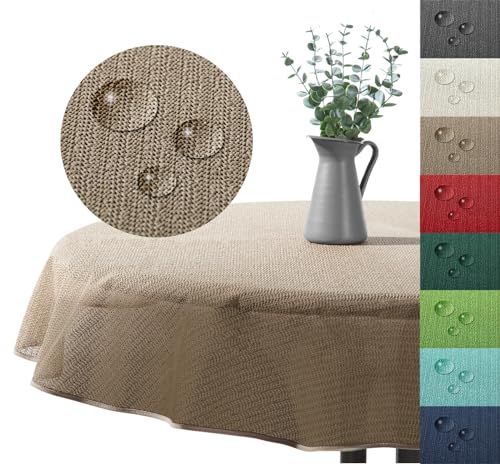 Outdoor Tischdecke Gartentischdecke wasserfest wetterbeständig rutschfest waschbar Outdoortischdecke Weichschaum Garten Balkon Camping Party Tischdeko Typ883 Cappuccino 160x220 cm oval Outdoor Tischdecke Gartentischdecke wasserfest wetterbeständig rutschfest waschbar Outdoortischdecke Weichschaum Garten Balkon Camping Party Tischdeko Typ883 Cappuccino 160x220 cm oval von heimtexland