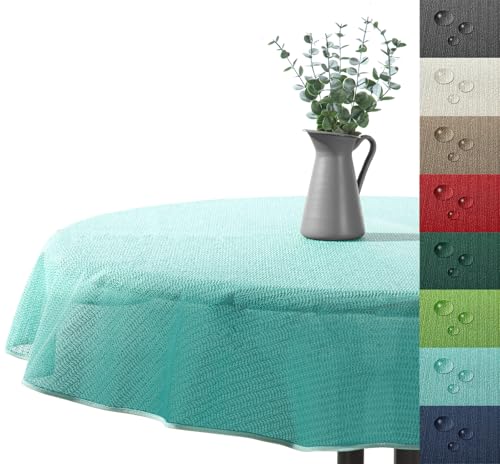 Outdoor Tischdecke Gartentischdecke wasserfest wetterbeständig rutschfest waschbar Outdoortischdecke Weichschaum Garten Balkon Camping Party Tischdeko Typ883 Mint 140 cm rund Outdoor Tischdecke Gartentischdecke wasserfest wetterbeständig rutschfest waschbar Outdoortischdecke Weichschaum Garten Balkon Camping Party Tischdeko Typ883 Mint 140 cm rund von heimtexland