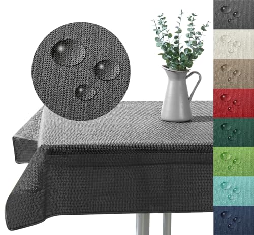 Outdoor Tischdecke Gartentischdecke wasserfest wetterbeständig rutschfest waschbar Outdoortischdecke Weichschaum Garten Balkon Camping Party Tischdeko Typ883 grau 130x220 cm eckig Outdoor Tischdecke Gartentischdecke wasserfest wetterbeständig rutschfest waschbar Outdoortischdecke Weichschaum Garten Balkon Camping Party Tischdeko Typ883 grau 130x220 cm eckig von heimtexland